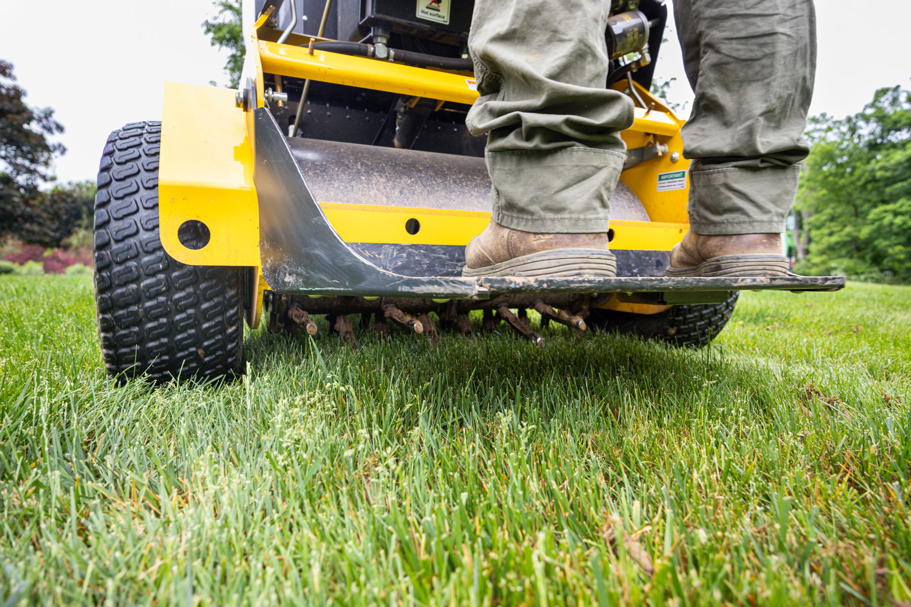 core aeration reduces soil compaction